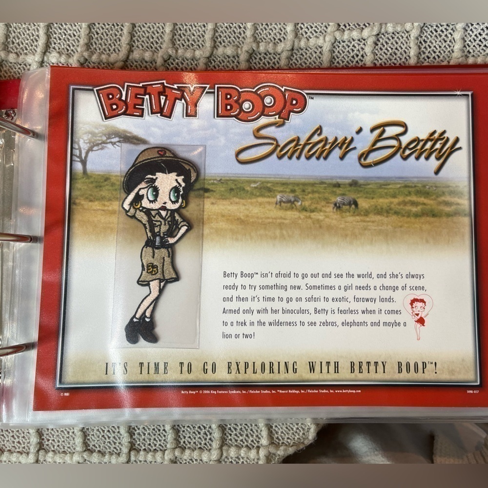 Vintage Betty Boop Patch Collection Binder Willabee & Ward WWII Series w Sleeves - Picture 8 of 16
